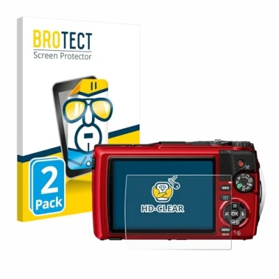Afbeelding van BROTECT (2 Stuks) Schermbeschermer voor Olympus OM System Tough TG 7 Screen Protector Transparant