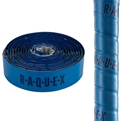 Afbeelding van Raquex tape voor hockeysticks met PU voering: zacht, absorberend en Extra grip. Zelfklevende achterzijde. lang (Blauw)