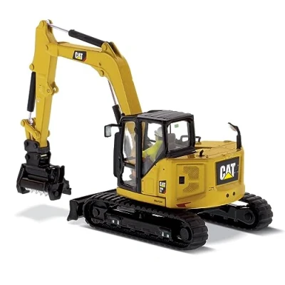 Afbeelding van Cat 309 CR mini HEX Midi Graafmachine met diverse accessoires 1:50 Diecast Masters High Line Series