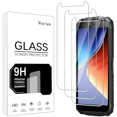 Afbeelding van Vuciya 3 stuks gehard glas voor Doogee S41 Plus/Doogee Pro/Doogee S41T/Doogee Max displaybeschermfolie HD hardheid 9H anti kras displaybeschermfolie, ultra duurzaam