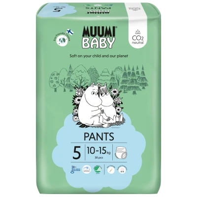 Afbeelding van Muumi Baby Ecologische Luierbroekjes 5 Maxi+ Voordeelverpakking