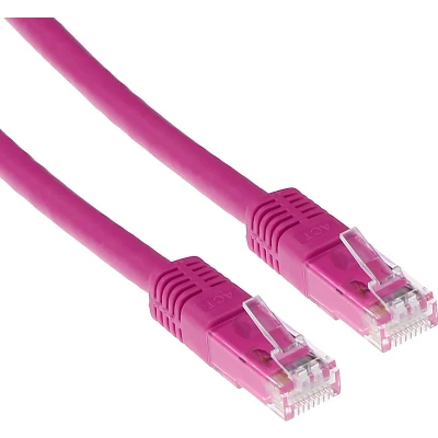 Afbeelding van ACT IB1810 U/UTP CAT6 Patchkabel Roze 10 meter