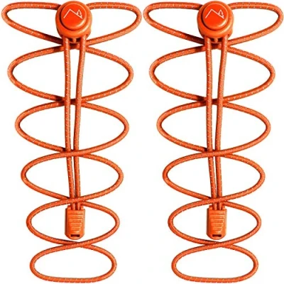 Afbeelding van CampTeck U7193 veters met snelsluiting, elastische snelsluitsysteem, oranje, 1 paar