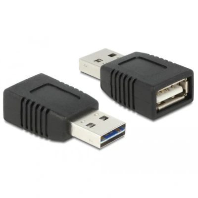 Afbeelding van Delock Adapter EASY USB 2.0 A mannetje naar vrouwtje alleen