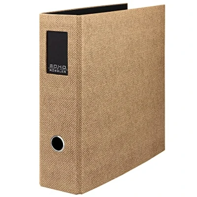 Afbeelding van Rössler Papier 1317452609 S.O.H.O. Map DIN A4 met rugetiket, rugbreedte 85 mm, Special Line Hazelnoot, 1 stuk