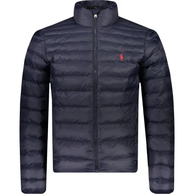 Afbeelding van Ralph Lauren heren Gewatteerd jack met logo in de kleur Blauw, maat: XL