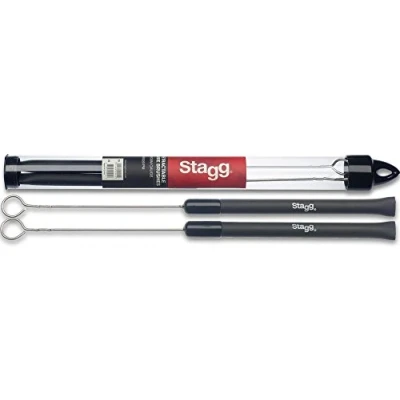 Afbeelding van Stagg SBRU20 RM inschuifbare brushes rubber greep