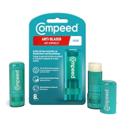 Afbeelding van Compeed Anti blarenstick beschermt onzichtbaar tegen blaren en schuren vermindert direct de wrijving op huid, 1 stick (8 ml)