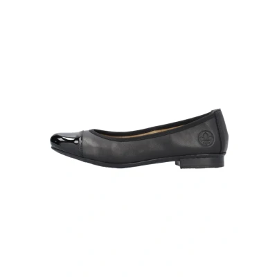 Afbeelding van Rieker Softlack Ballerina&#039;s, Dames, Maat: 37, Noir Leer