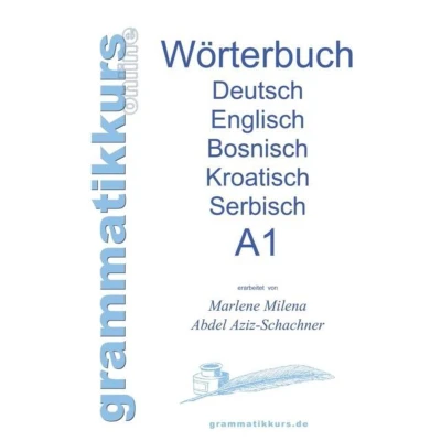 Afbeelding van Wörterbuch Deutsch Englisch Kroatisch Bosnisch Serbisch Niveau A1
