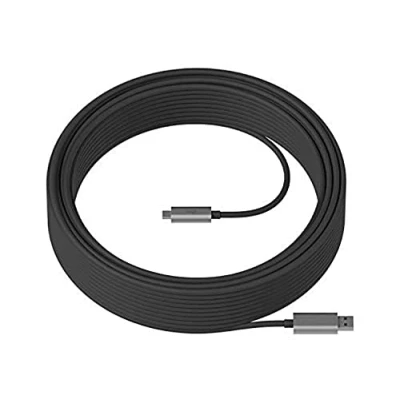 Afbeelding van Logitech Strong USB kabel 10 m 3.2 Gen 2 (3.1 2) A C Zwart