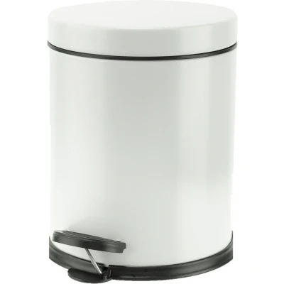 Afbeelding van Cosy &amp; Trendy Pedaalemmer wit RVS 5 l 24 cm Pedaalemmers