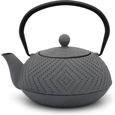 Afbeelding van Bredemeijer Theepot Fujian 1.2L met filter warm grijs