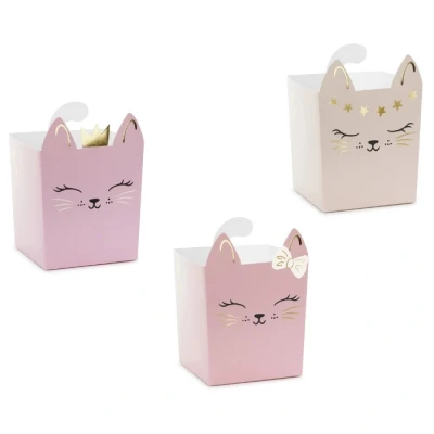 Afbeelding van Katten Roze, Paars &amp; Creme