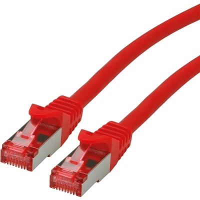 Afbeelding van ROLINE patchkabel Cat.6 S/FTP (PiMF), componentniveau, LSOH, rood, 1 m