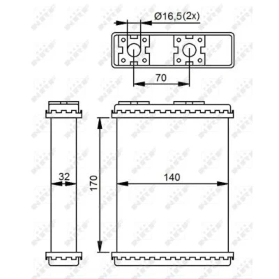 Afbeelding van Kachelradiateur, interieurverwarming NRF 52230