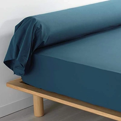 Afbeelding van douceur d&#039;intérieur, Kussensloop voor nekrol, 85 x 185 cm, perkaline, blauw, katoen