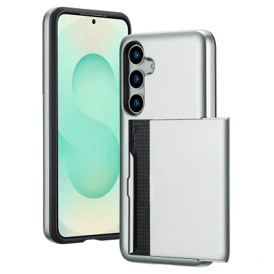 Afbeelding van imoshion Hoesje met pasjeshouder Geschikt voor Samsung Galaxy S25 Plus Backcover Grijs