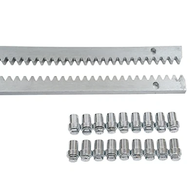 Afbeelding van Tandheugel, 6 x 1 m, voor schuifpoorten, poortaandrijving, deuropener, aandrijving, accessoires, tot 2000 kg