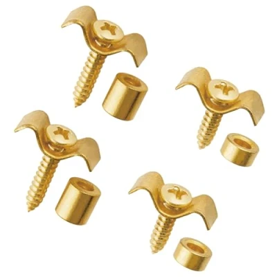Afbeelding van Musiclily Metaal Vintage Snaargeleiders String Guides Trees voor Strat Squier Style Elektrische Gitaar,Goud(2 Stuks)