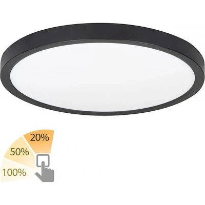 Afbeelding van Highlight Plafondlamp Piatto Ø 44,5 cm 3 step DIM zwart