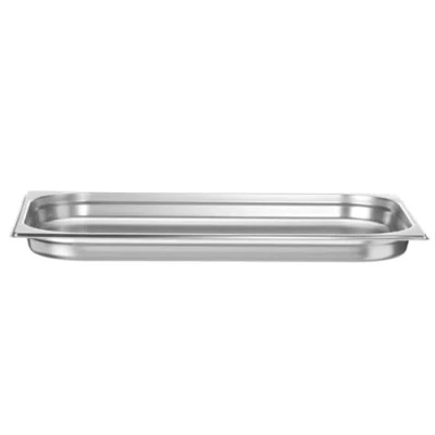 Afbeelding van HENDI Gastronorm container, temperatuurbestendig van 40 tot 300C, geschikt voor ovens, bain marie, koelkasten en vriezers, chafing dishes, 5L, GN 1/1, 530x325x(H)40mm, roestvast staal