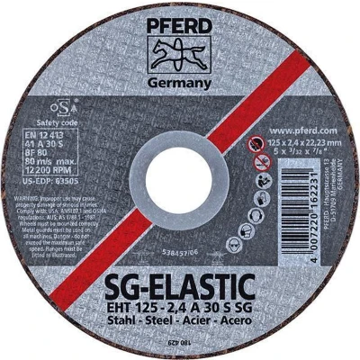 Afbeelding van Pferd Sg Steel 61326122 Doorslijpschijf Recht 180 Mm 22.23 25 Stuks