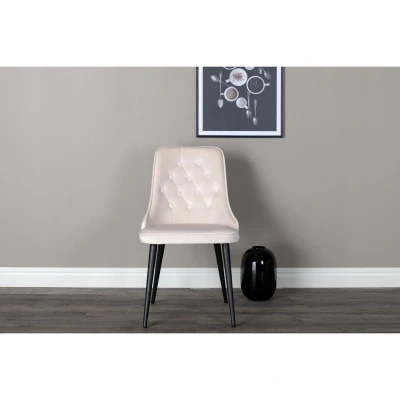 Afbeelding van Svea Sino eetkamerstoel Velvet beige