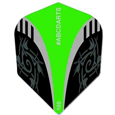 Afbeelding van ABC Darts Dart Flights Extra Stevig Tribal Groen 8 sets (24 stuks)