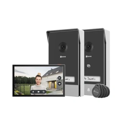 Afbeelding van EZVIZ HP7 Video Intercom *2 en 7&quot; Kleuren Touchscreen *1, Afstandsbediening Ontgrendeling, 2 Draads, Menselijke Detectie, RFID Optie, Tweerichtings Audio, Nachtzicht, Waterdicht, Dual Band WiFi