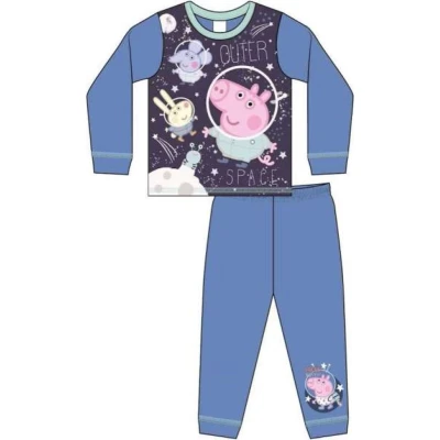 Afbeelding van George van Peppa Pig pyjama blauw Big Outer Space pyama maat 86/92