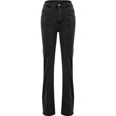Afbeelding van Urban Classics Straight leg jeans, Dames, Maat: 29x28, Blackwashed