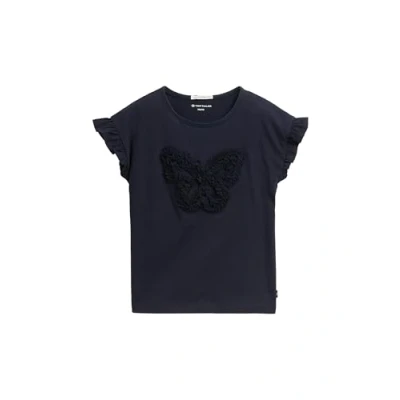 Afbeelding van TOM Tailor MIT Volants Tshirt basic voor kinderen, Maat: 128/134, Sky captain blue