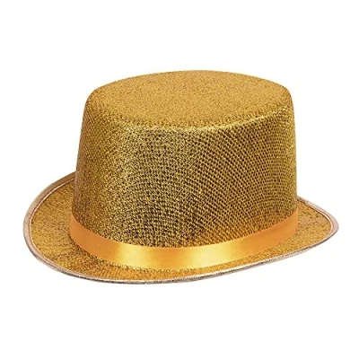 Afbeelding van Boland Hoed Glitz Goud 59 Volwassenen Unisex Glitter and Glamour