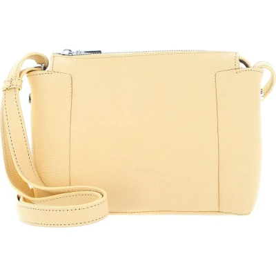 Afbeelding van BREE Leren Schoudertas Tana 1 Cross Shoulder Bag Vanilla Abrikoos