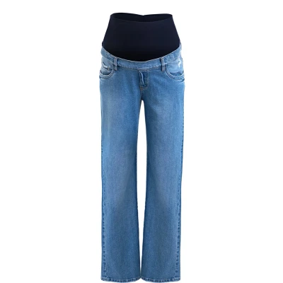 Afbeelding van PIETRO Brunelli JEANS HI RISE STRAIGHT LEG MEDIUM WASH XS