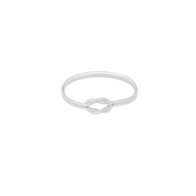 Afbeelding van Bijoutheek Armband (Sieraad) Bangle Knoop Zilver