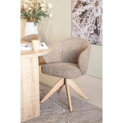 Afbeelding van Eleonora Stoel Connor naturel beige Donna