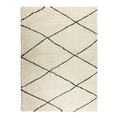 Afbeelding van Interieur05 Vloerkleed Berber Nea Wit/Zwart 240x330cm