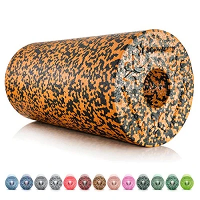 Afbeelding van professionele fascia rol standaard medium hard, lengte 30 cm, diameter 15 met gratis e book, oranje