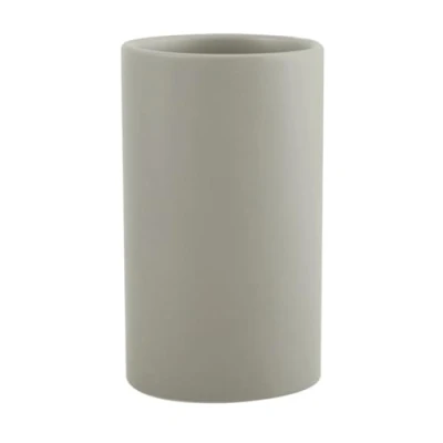 Afbeelding van Spirella Tandenborstelbeker Tandenborstelhouder Keramische Tube 7x11,5 cm Taupe Mat