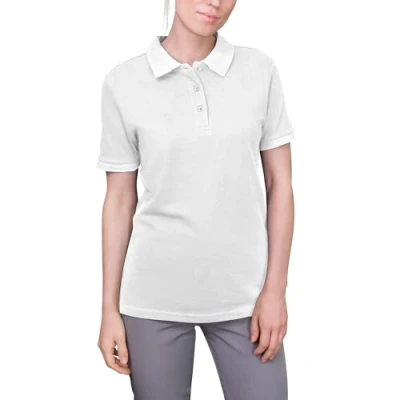 Afbeelding van Women&#039;s &#039;Luxury Stretch&#039; Polo met korte mouwen White 4XL