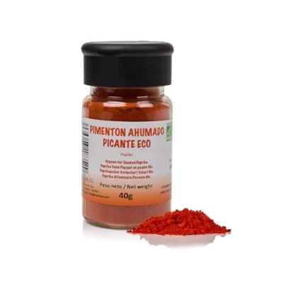 Afbeelding van FRISAFRAN Paprika Gerookt Scherp Pittig 40g Zoet Zoete Gerookte Biologische Smoked