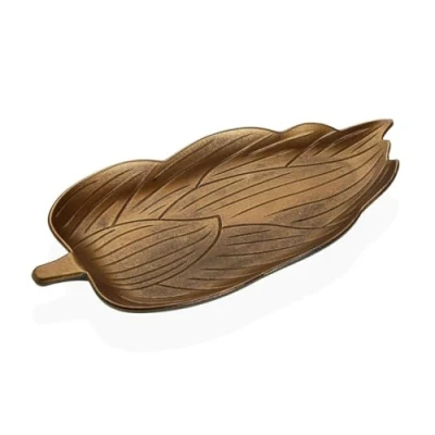 Afbeelding van Middenstuk Versa Gouden Hout MDF Laken 18,5 x 3 39,5 cm