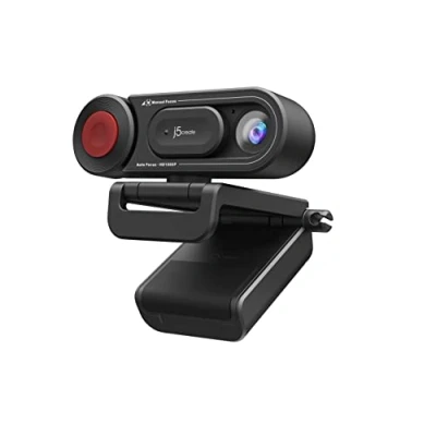 Afbeelding van j5create 1080P Dual Mode Webcam&amp;Document Camera met Auto&amp;Manual Focus, Magnetische Privacy Cover voor PC/Laptopsvoor Live Streaming/Video Calls/Online Meetings/Online Cursussen (JVU250)