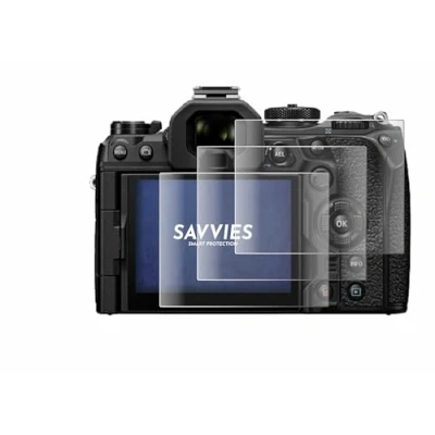 Afbeelding van Savvies Screenprotector voor Olympus OM System 1 Mark II Folie Beschermfolie transparant volledig dekking (4 Stuks)