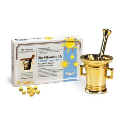 Afbeelding van Gratis Verzending: 2x Pharma Nord Bio Vitamine D3 Pearls 25µg 120 capsules