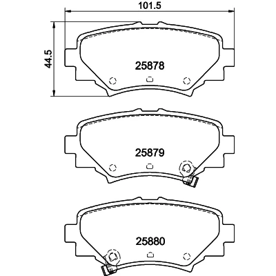 Afbeelding van Remblokkenset, schijfrem HELLA PAGID 8DB 355 021 411