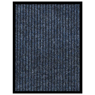Afbeelding van Deurmat 40x60 cm gestreept blauw