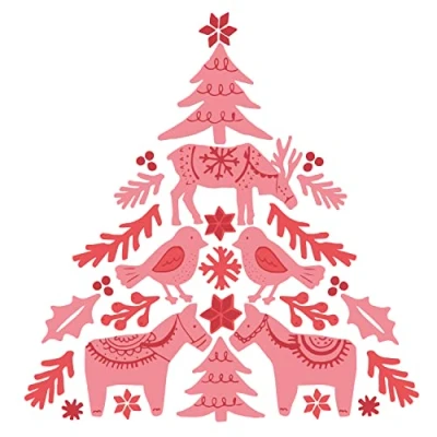Afbeelding van Sizzix gelaagde heldere stempels 3PK Folk Tree van Olivia Rose 664934 Hoofdstuk 4 2022